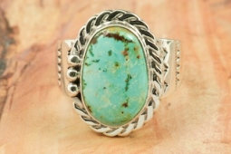 Genuine Royston Turquoise Sterling Silver Ring